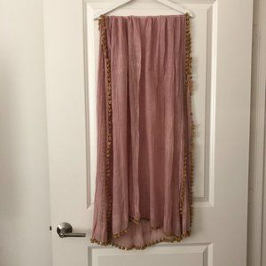 MATTA pom pom scarf shawl